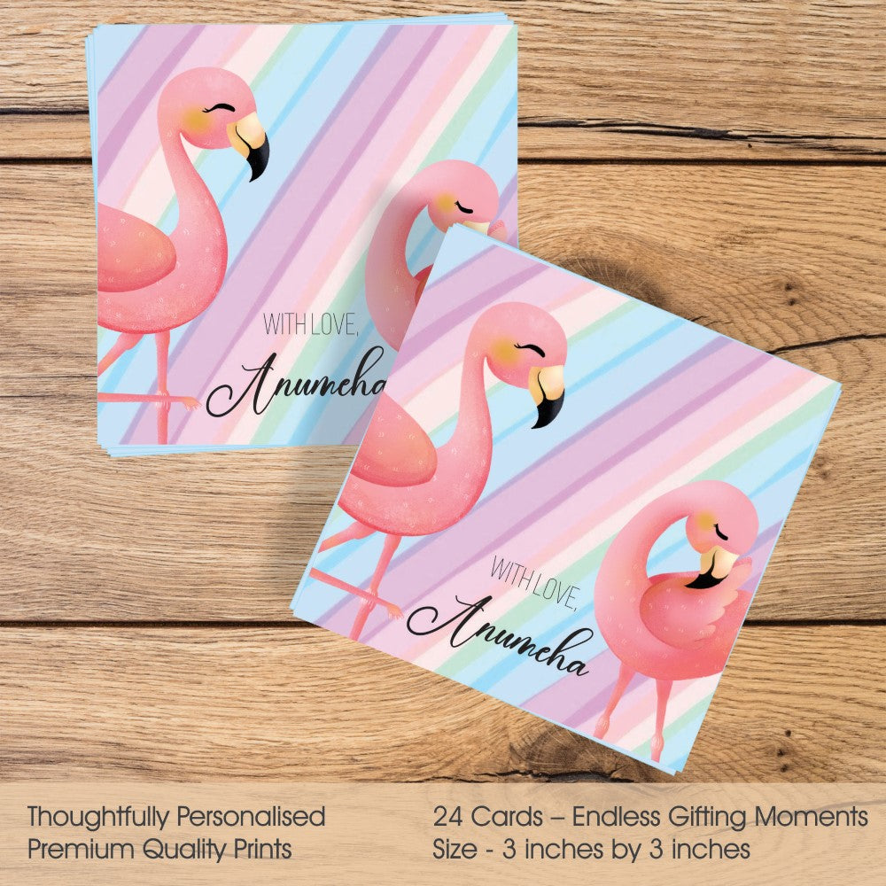 Gift tags Square - Pretty in Pink