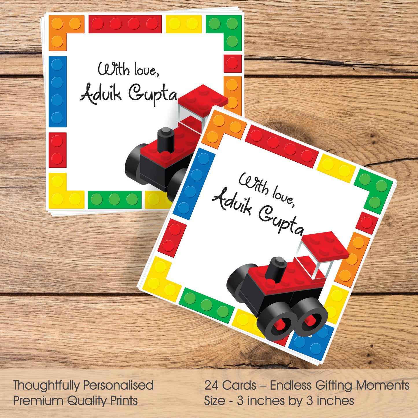 Gift tags Square - Brick by Brick