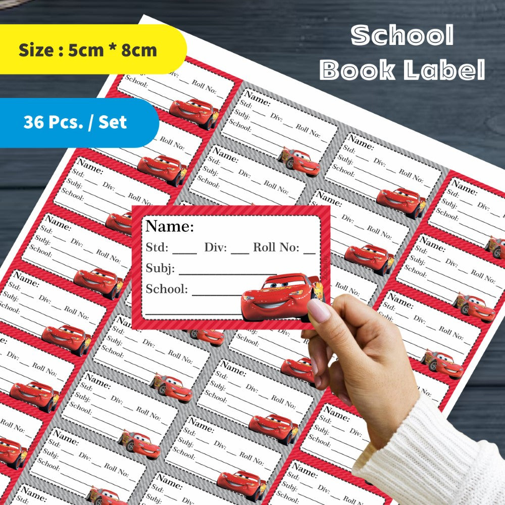 Kids Book Labels - Car