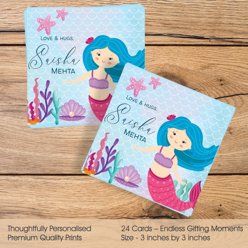 Gift tags Square - Mermaid Magic