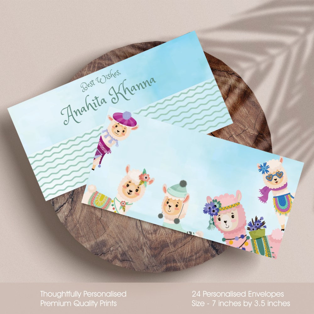 Personalised Envelopes - Lovely Llamas