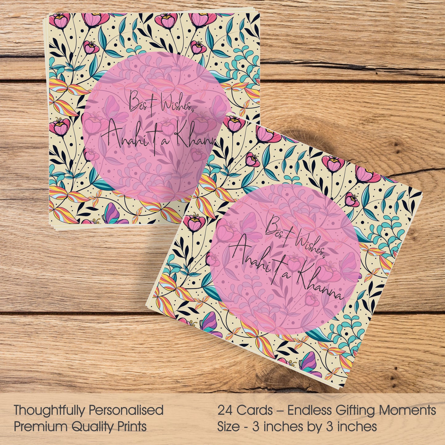 Gift tags Square - Vintage Garden