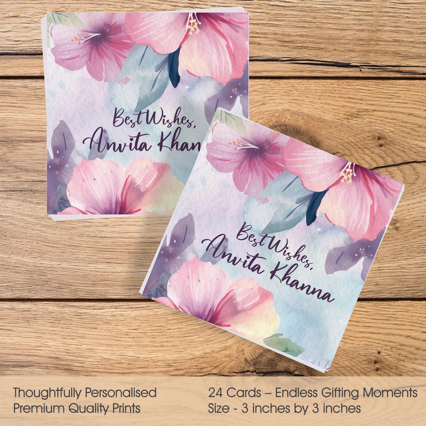 Gift tags Square - Lavender Bloom