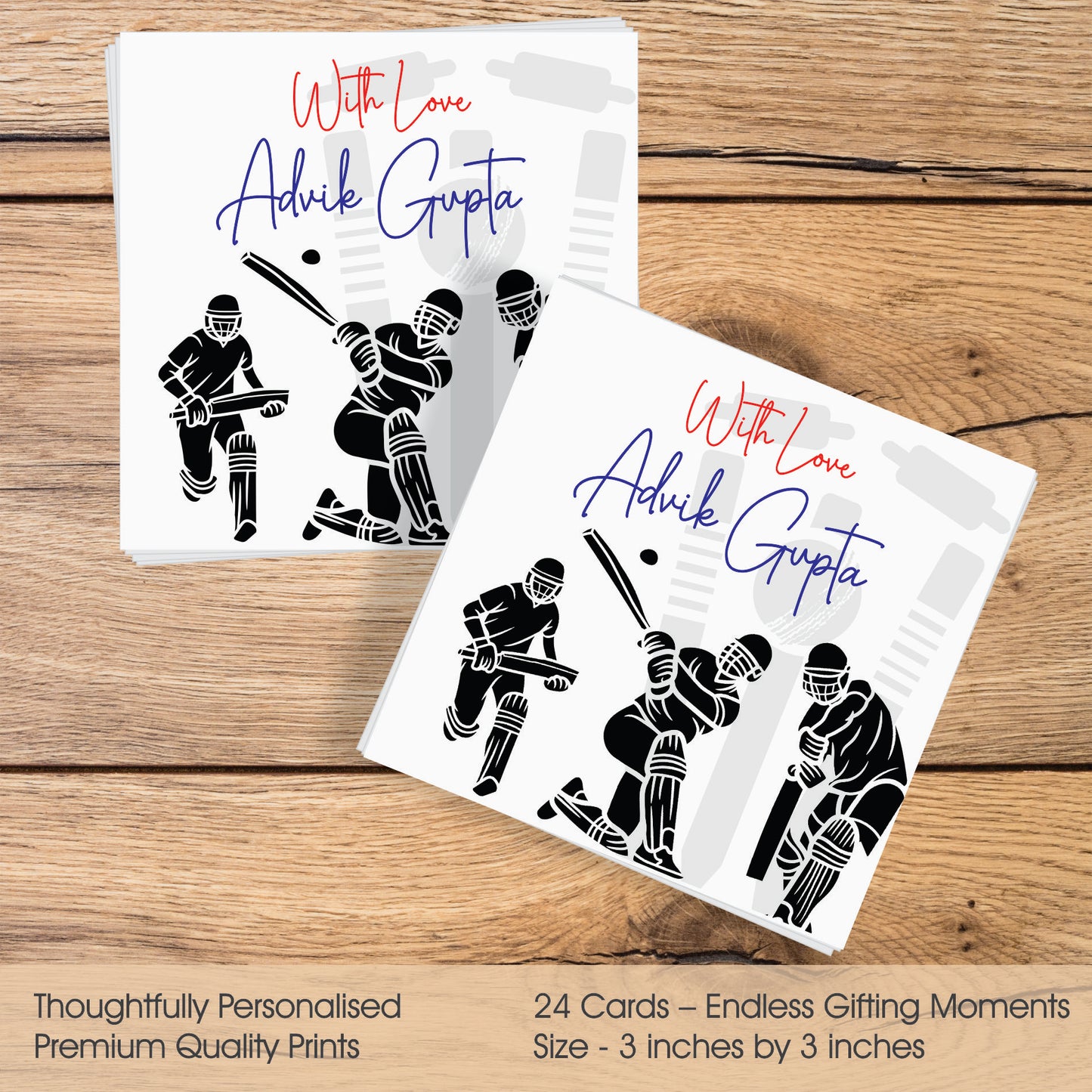 Gift tags Square - Cricket Champ