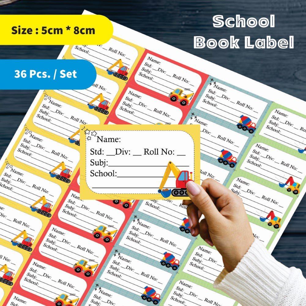 Kids Book Labels - Crane Zone