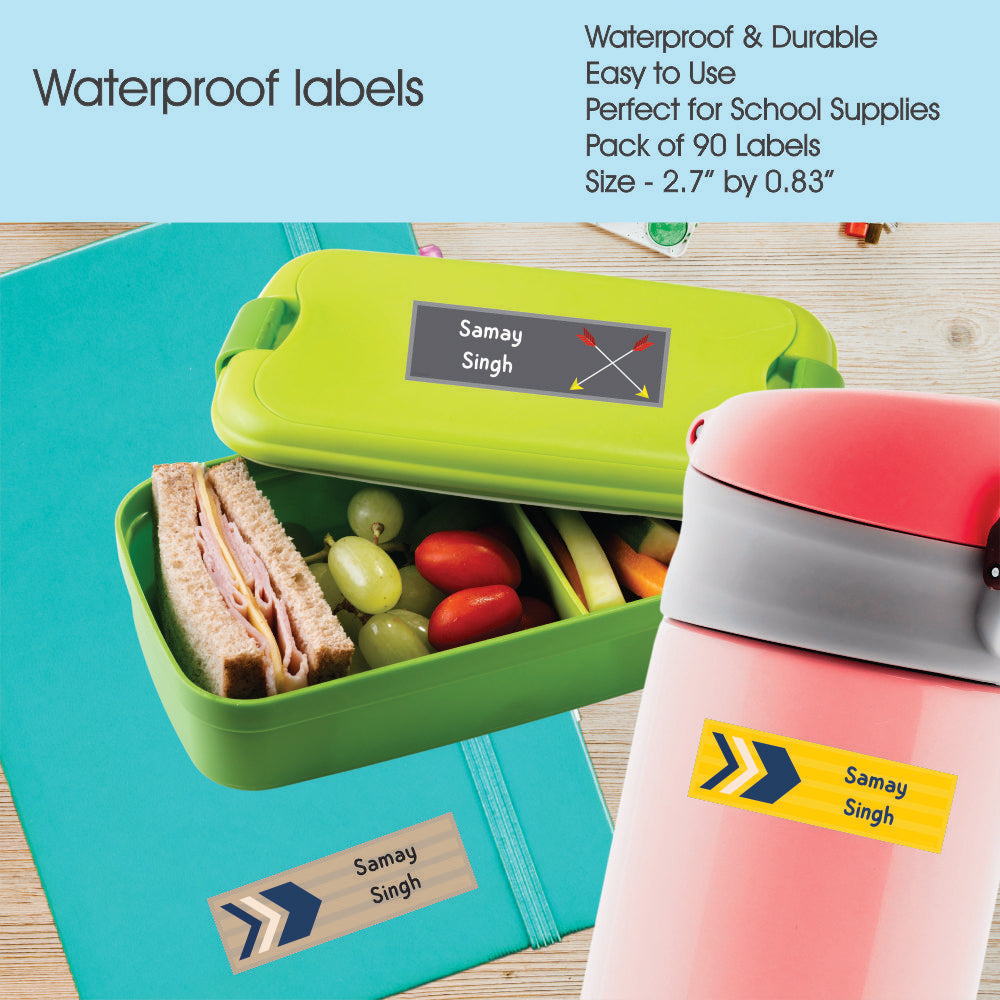 Waterproof Name Labels - Arrow Magic