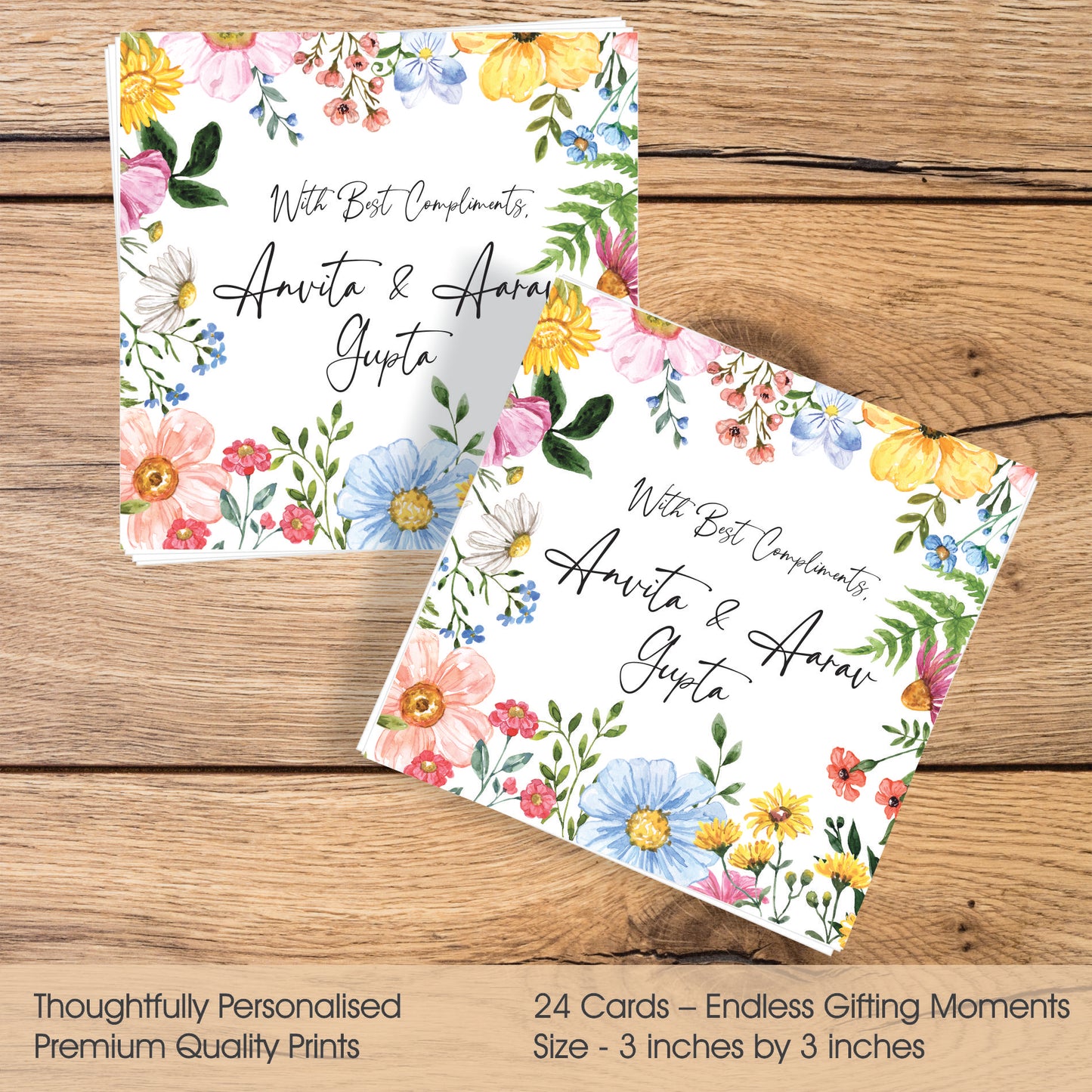 Gift tags Square - Timeless Blooms