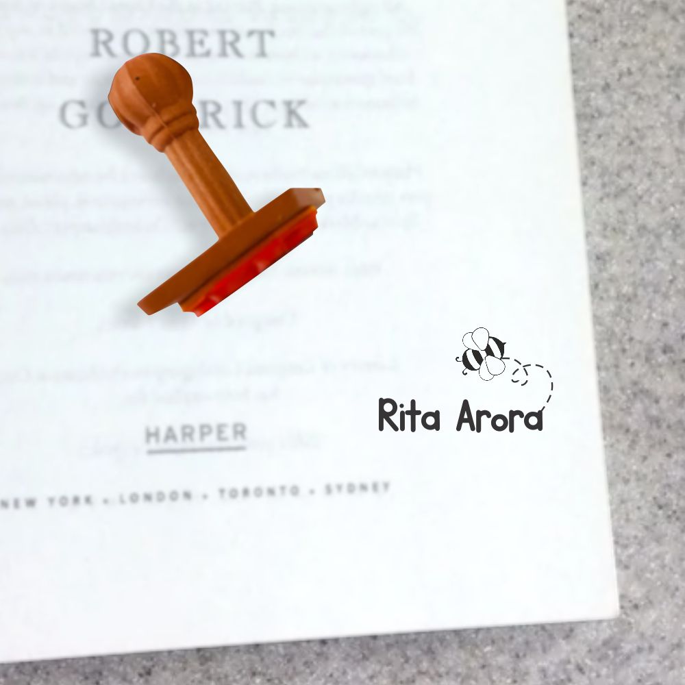 Name stamp - Bee Happy