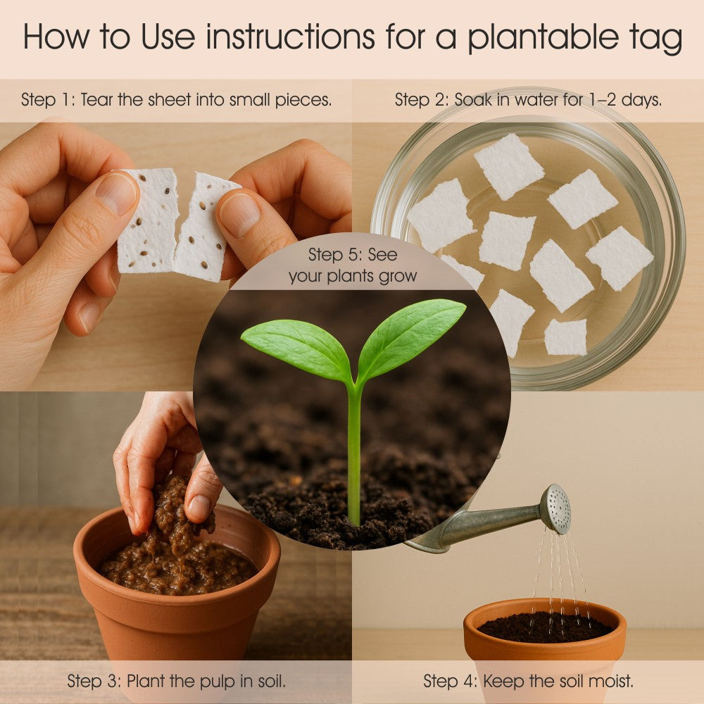 Plantable Gift Tag - Garden Joy