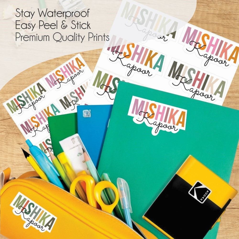 Signature Name Labels - Mist Pallete