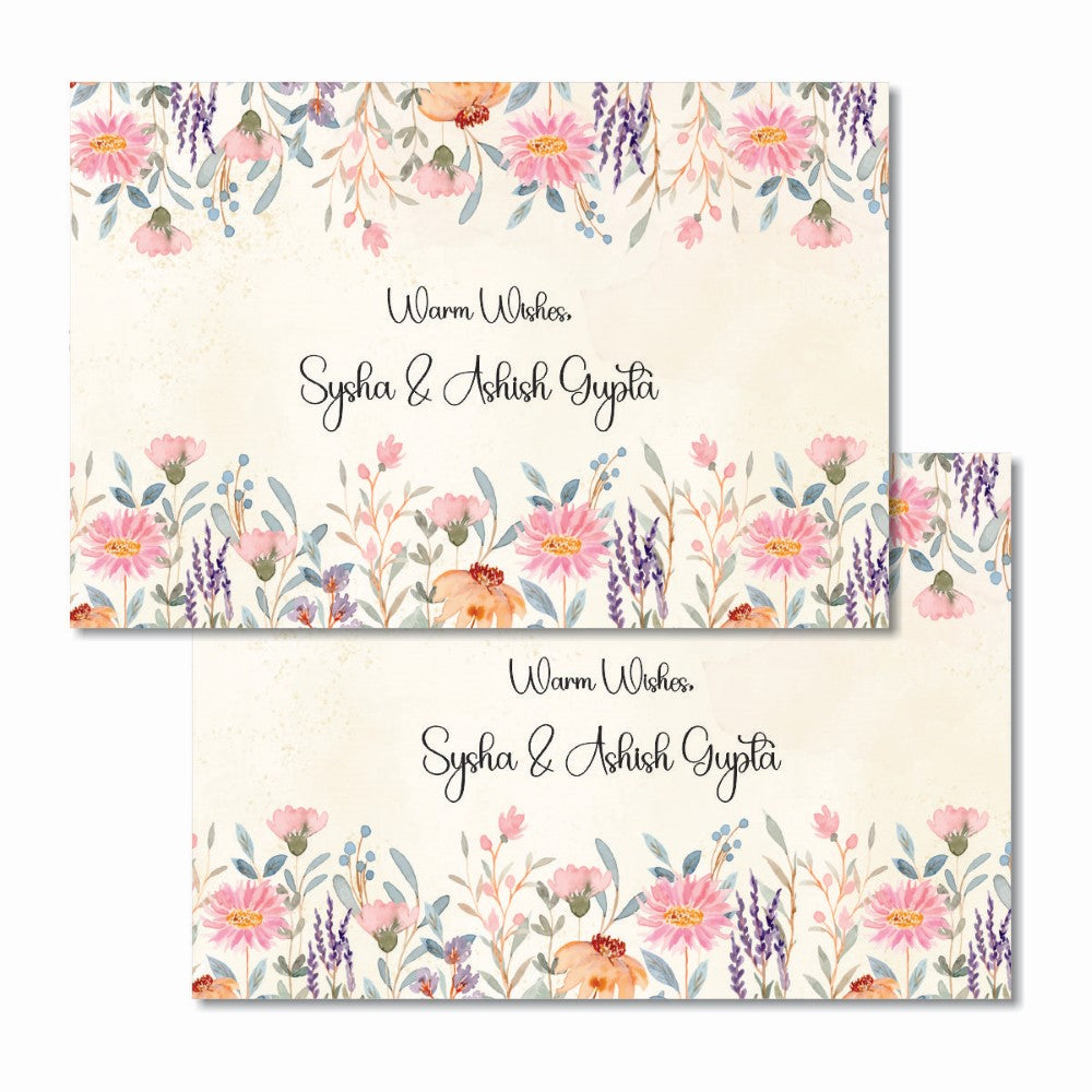 Gift tags rectangle - Blush Elegance