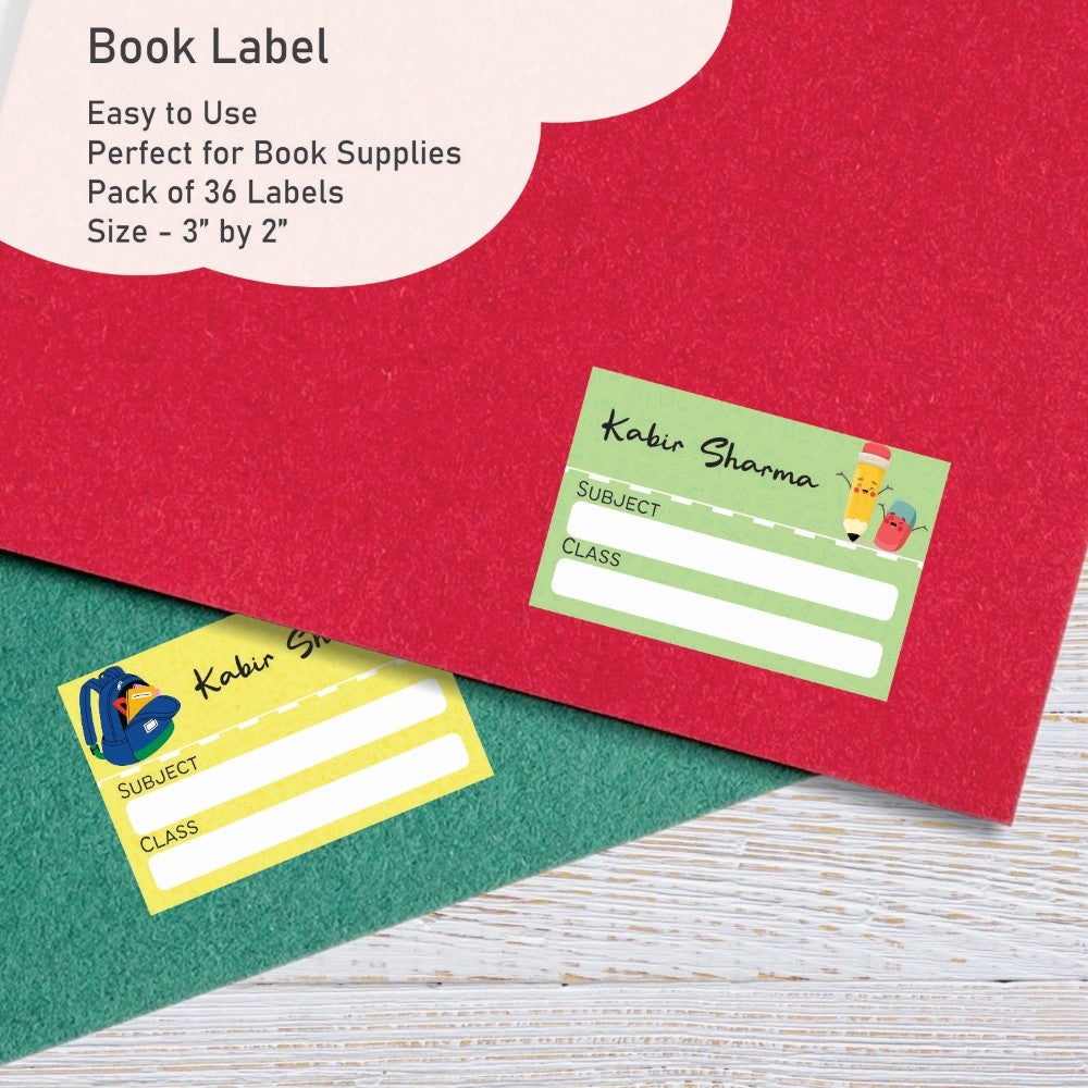 Personalised Book Labels - Bookworm Club