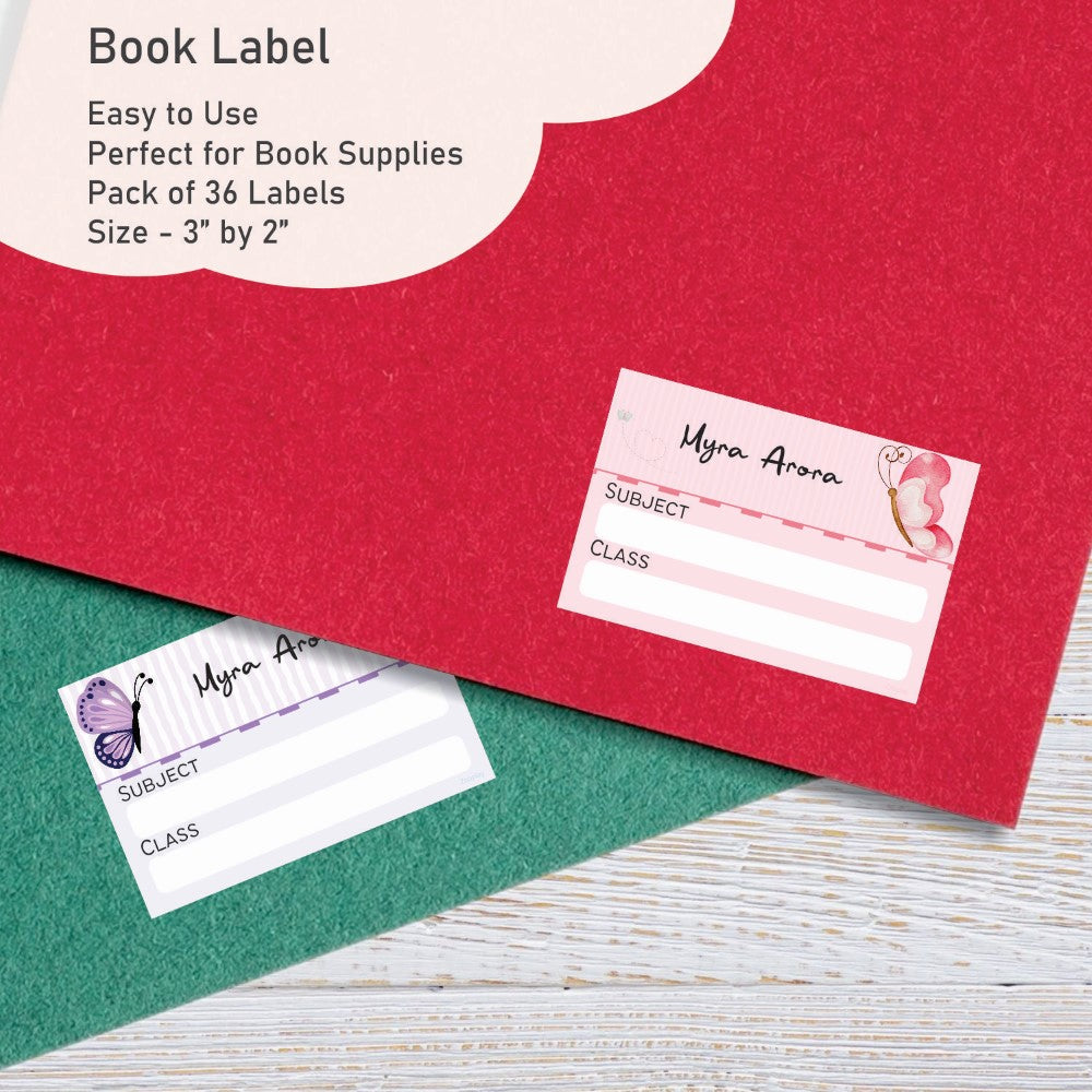 Personalised Book Labels - Butterfly Bliss