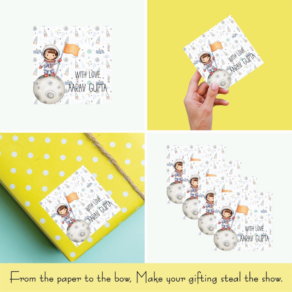 Gift tags Square - Cute Astranout