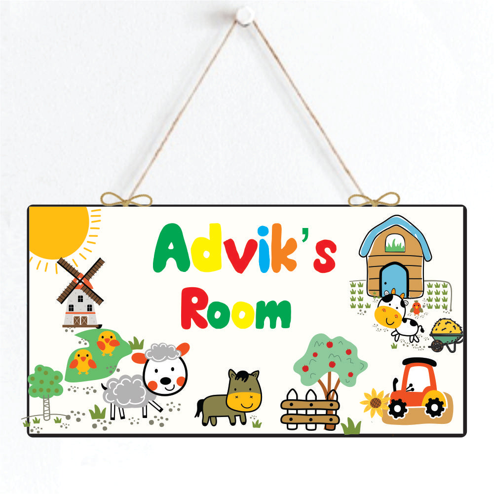 Personalised Door Sign - Farm Ville Fun
