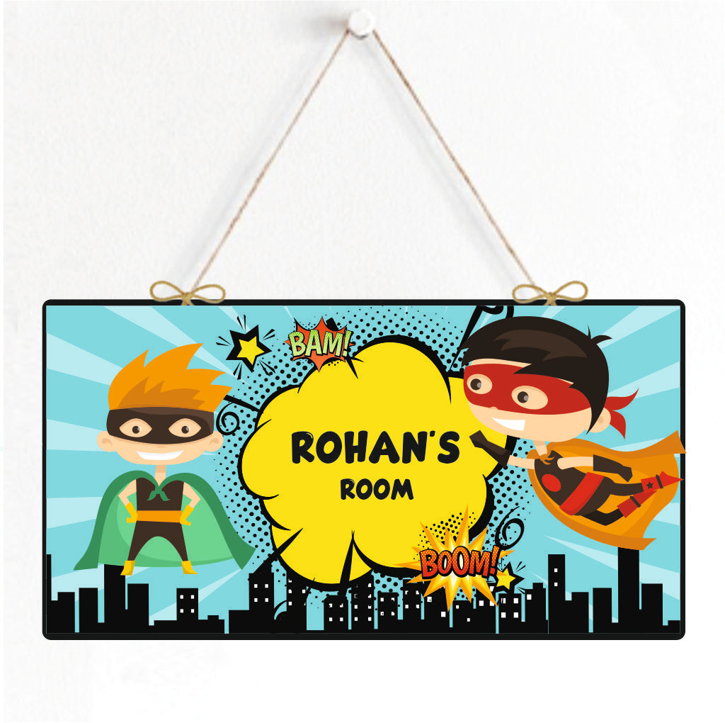 Personalised Door Sign - Hero Headquarters