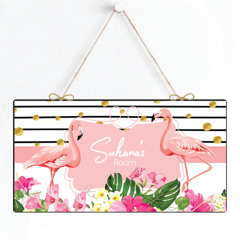 Personalised Door Sign - Pink Paradise