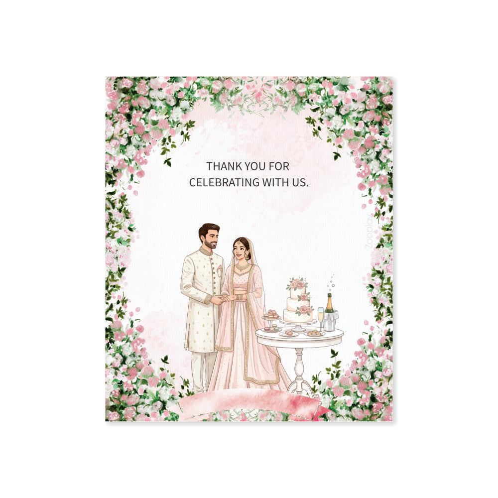 Wedding Thank You Tag - Elegant Frame