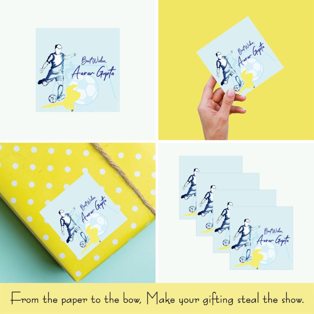 Gift tags Square - Football Fever