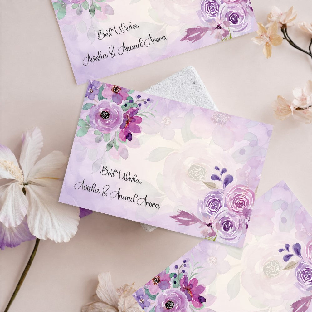 Gift tags rectangle - Lavender Grace