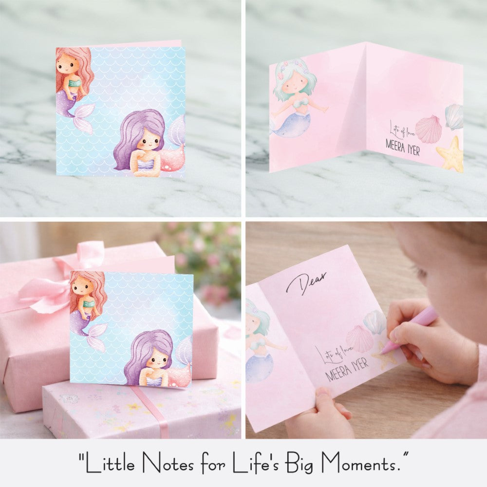 Personalised GIft Notecard - Mermaid Whispers