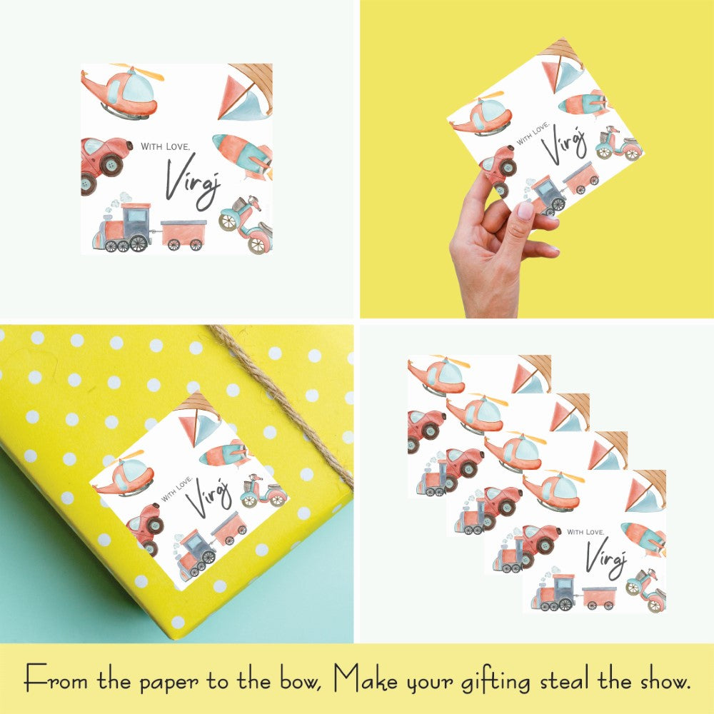 Gift tags Square - On the Move