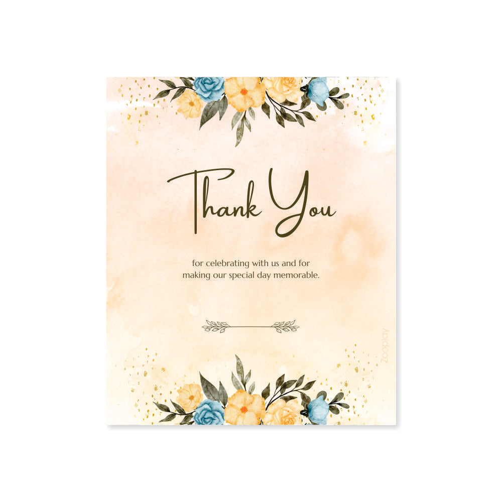 Wedding Thank You Tag - Pastel Bloom