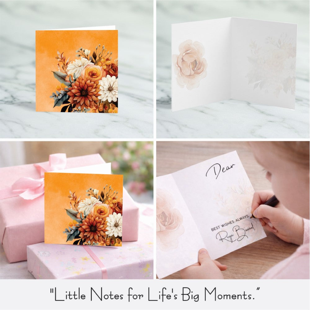 Personalised GIft Notecard - Petal Poetry