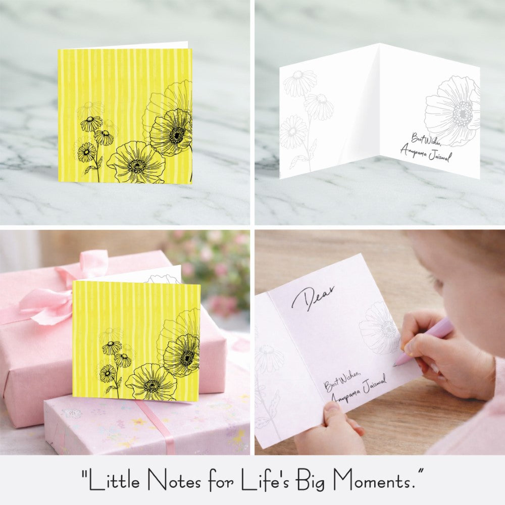 Personalised GIft Notecard - Sun Kissed Blooms