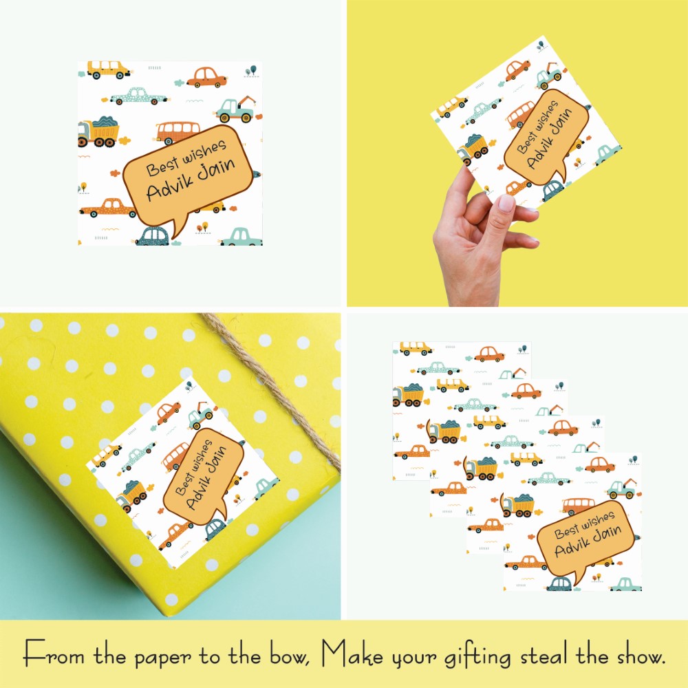 Gift tags Square - Rolling Joy