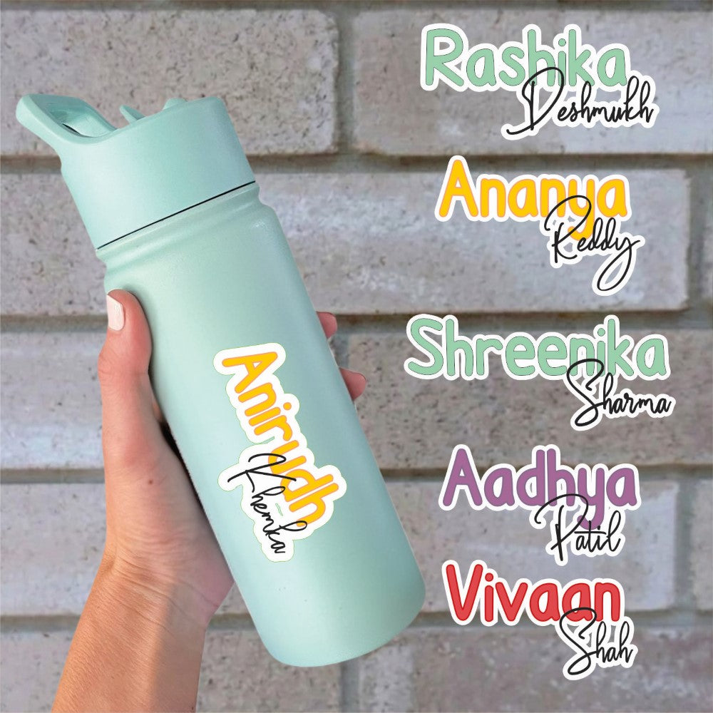 Signature Name Labels - Scribble Pop