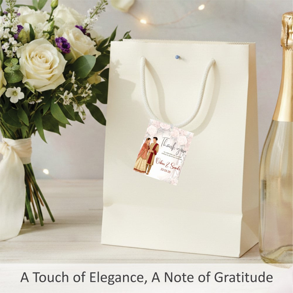 Wedding Thank You Tag - Shubh Vivah