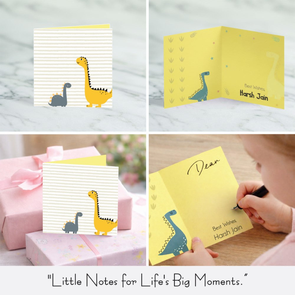 Personalised GIft Notecard - Tiny Roars
