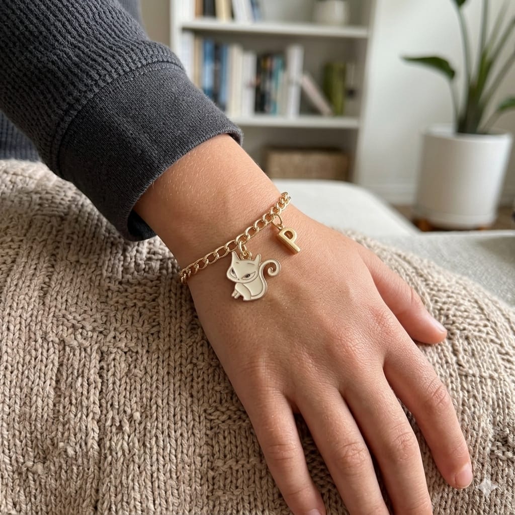 Chain Bracelet Rakhi - Cat