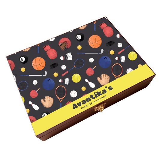 Personalised Wooden Artbox - Game On