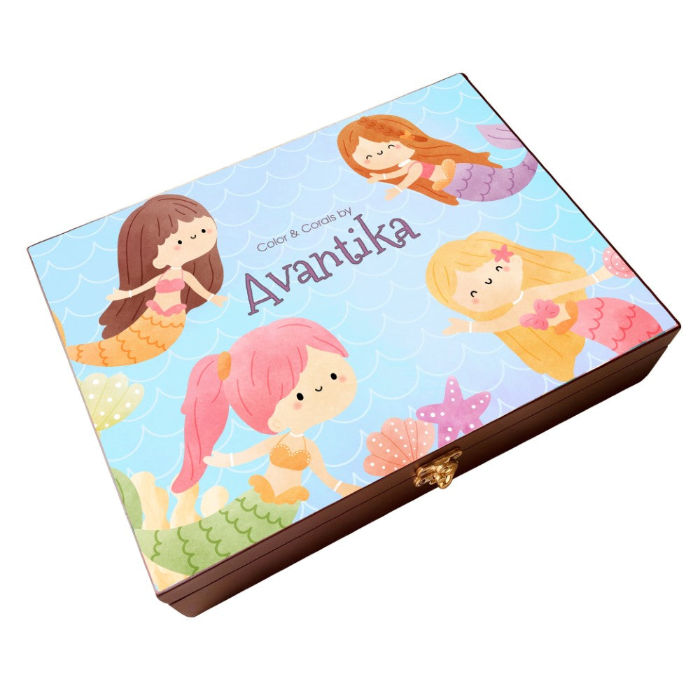 Personalised Wooden Artbox - Sea Magic