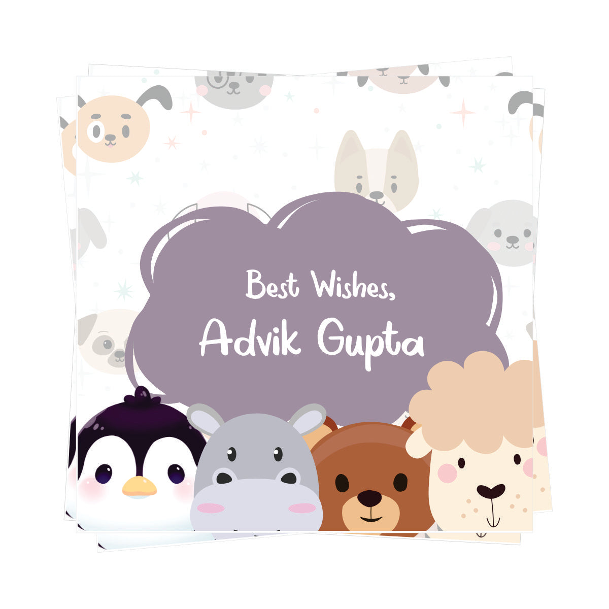 Gift tags Square - Tiny Joys