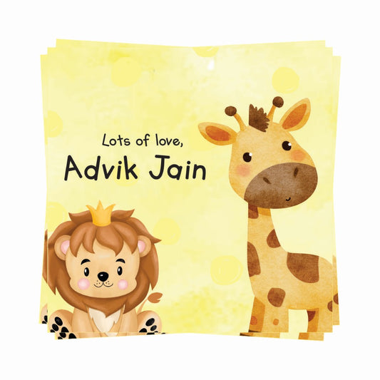 Gift tags Square - Jungle fun
