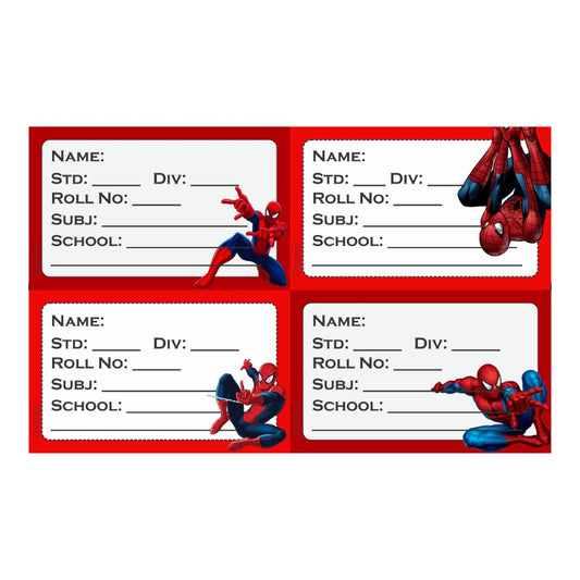 Kids Book Labels - Spiderman