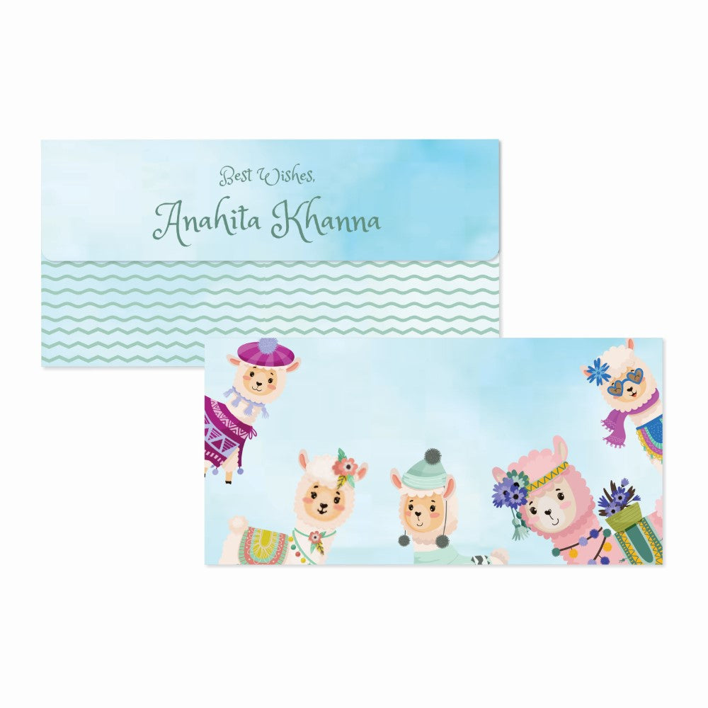 Personalised Envelopes - Lovely Llamas