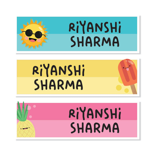 Waterproof Name Labels - Sunny Days