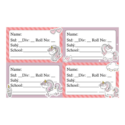 Kids Book Labels - Unicorn