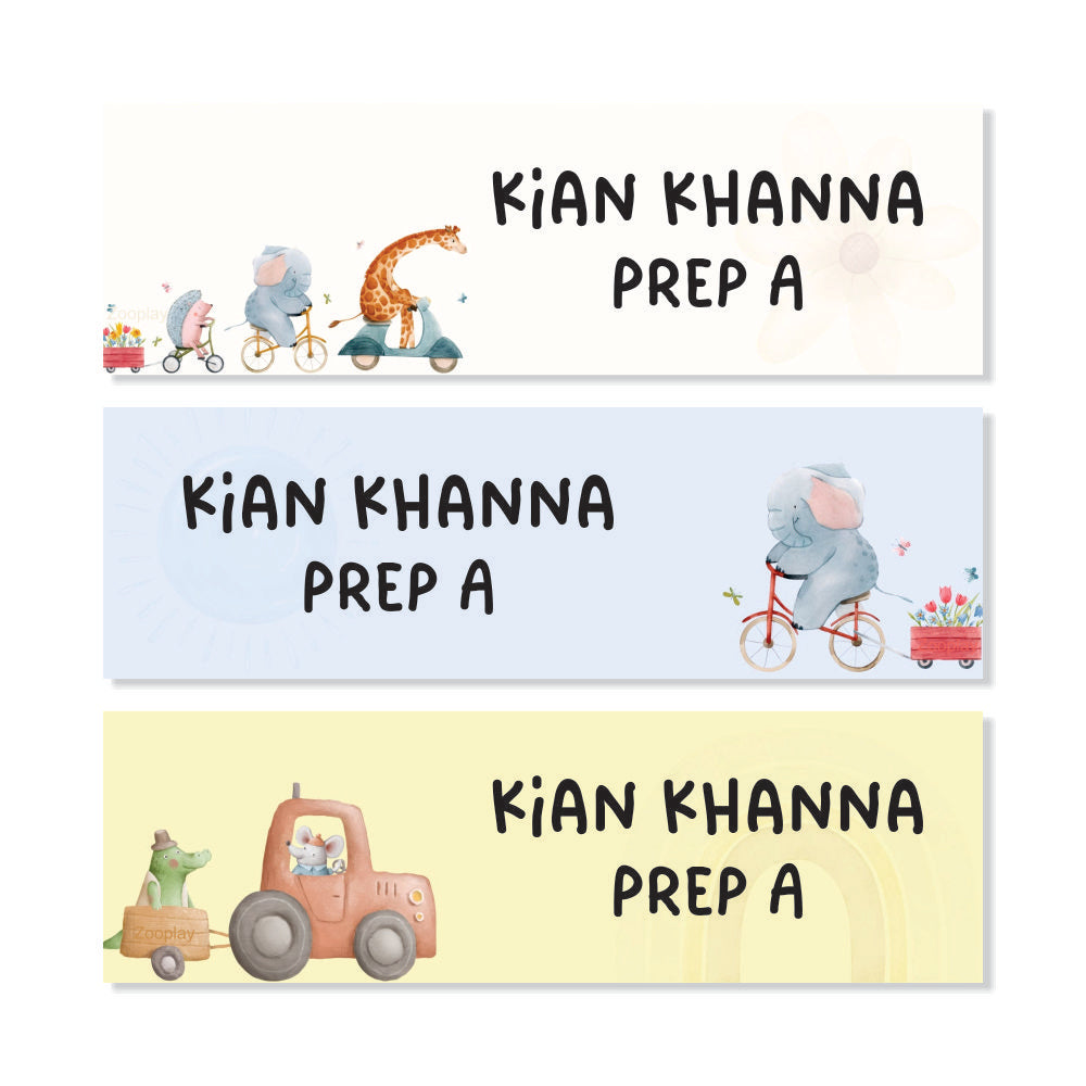 Waterproof Name Labels - Wild & cute