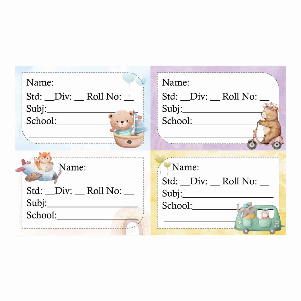 Kids Book Labels - Baby Safari