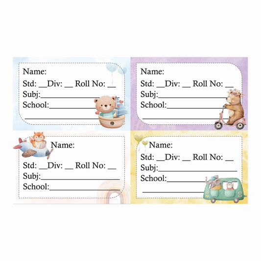 Kids Book Labels - Baby Safari