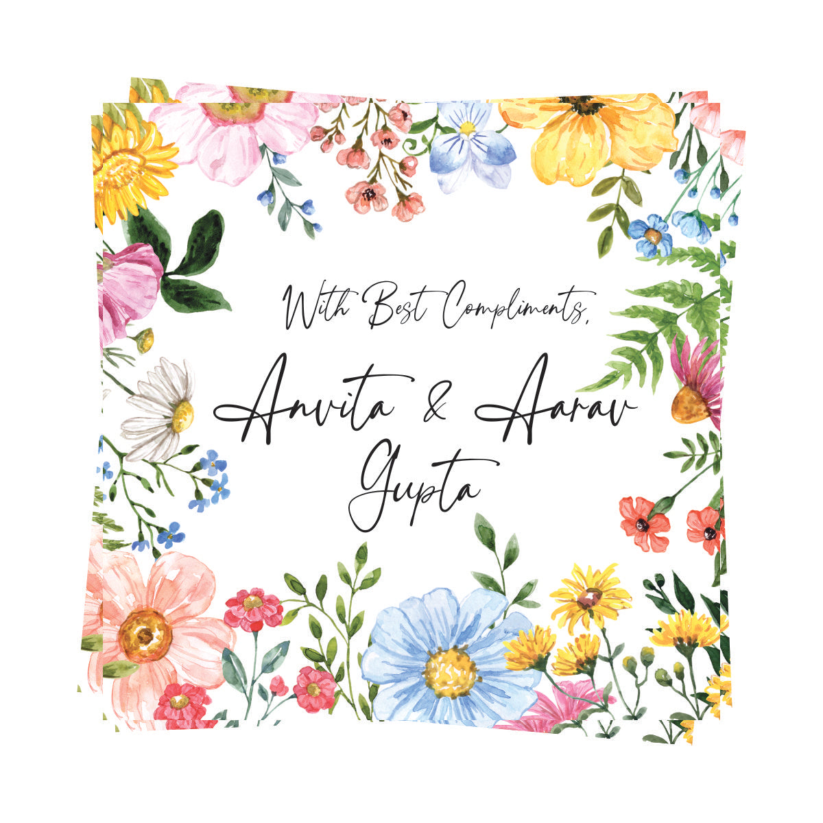 Gift tags Square - Timeless Blooms