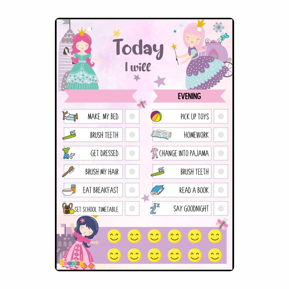 Daily Reward Chart Personalised  – Princess Palace