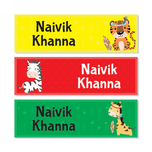 Waterproof Name Labels - Bright & Wild