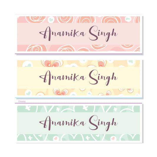 Waterproof Name Labels - Pretty Petals