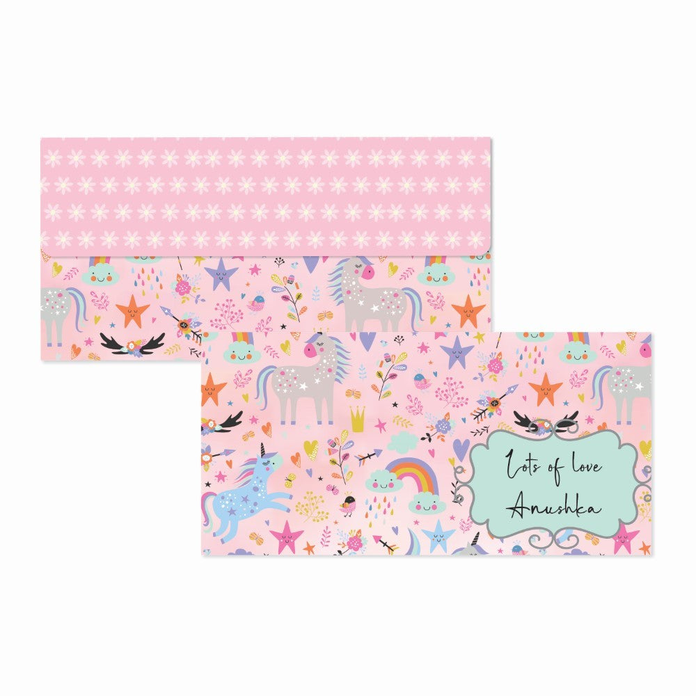 Personalised Envelopes - Magical Unicorns